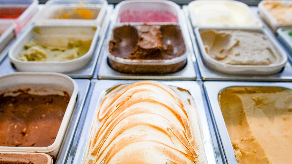 Un grand choix de parfums de glaces